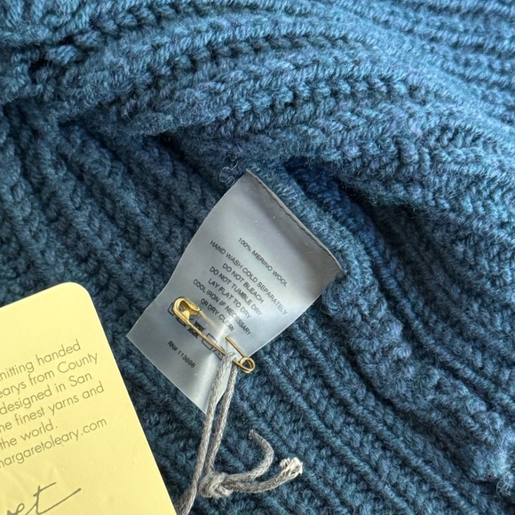 NWT Margaret O’Leary 100% Merino wool Cardigan/ Sweater-Jade color - Picture 6 of 13